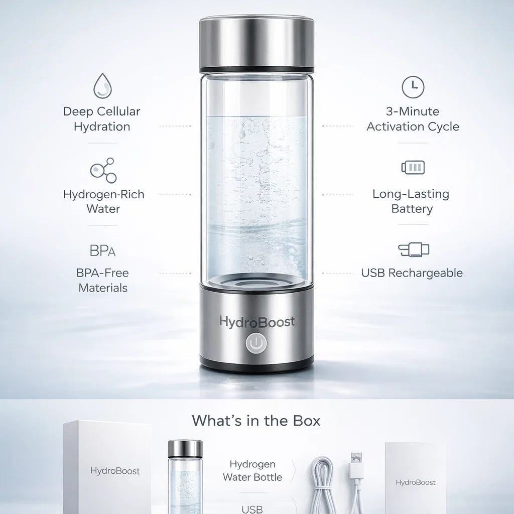 HydrogenBoost Water Bottle™
