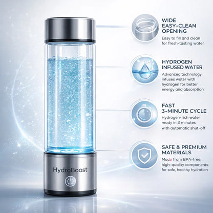 HydrogenBoost Water Bottle™